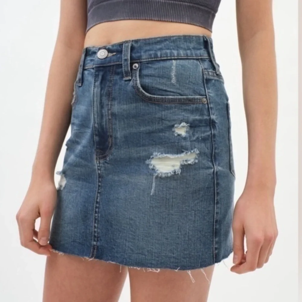 AÉROPOSTALE Real Denim High-Rise Mini Skirt Size 4